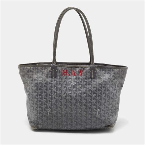 goyard reversible tote grey|Goyard artois pm vs mm.